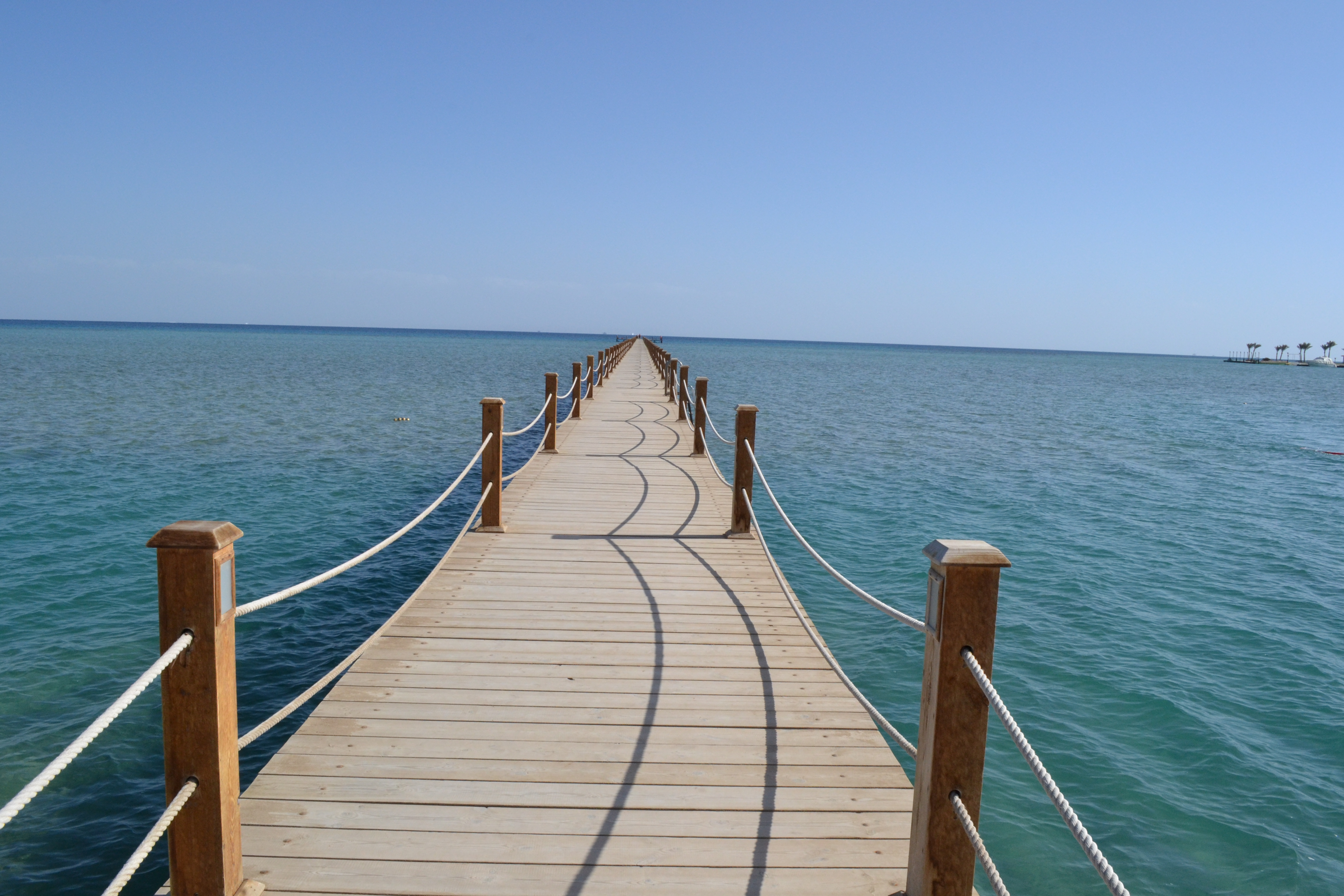 At the end of this pier is where visitors of Sheraton Miramar go for snorkeling. The water is so clear that you can see fish swimming beneath the pier. 