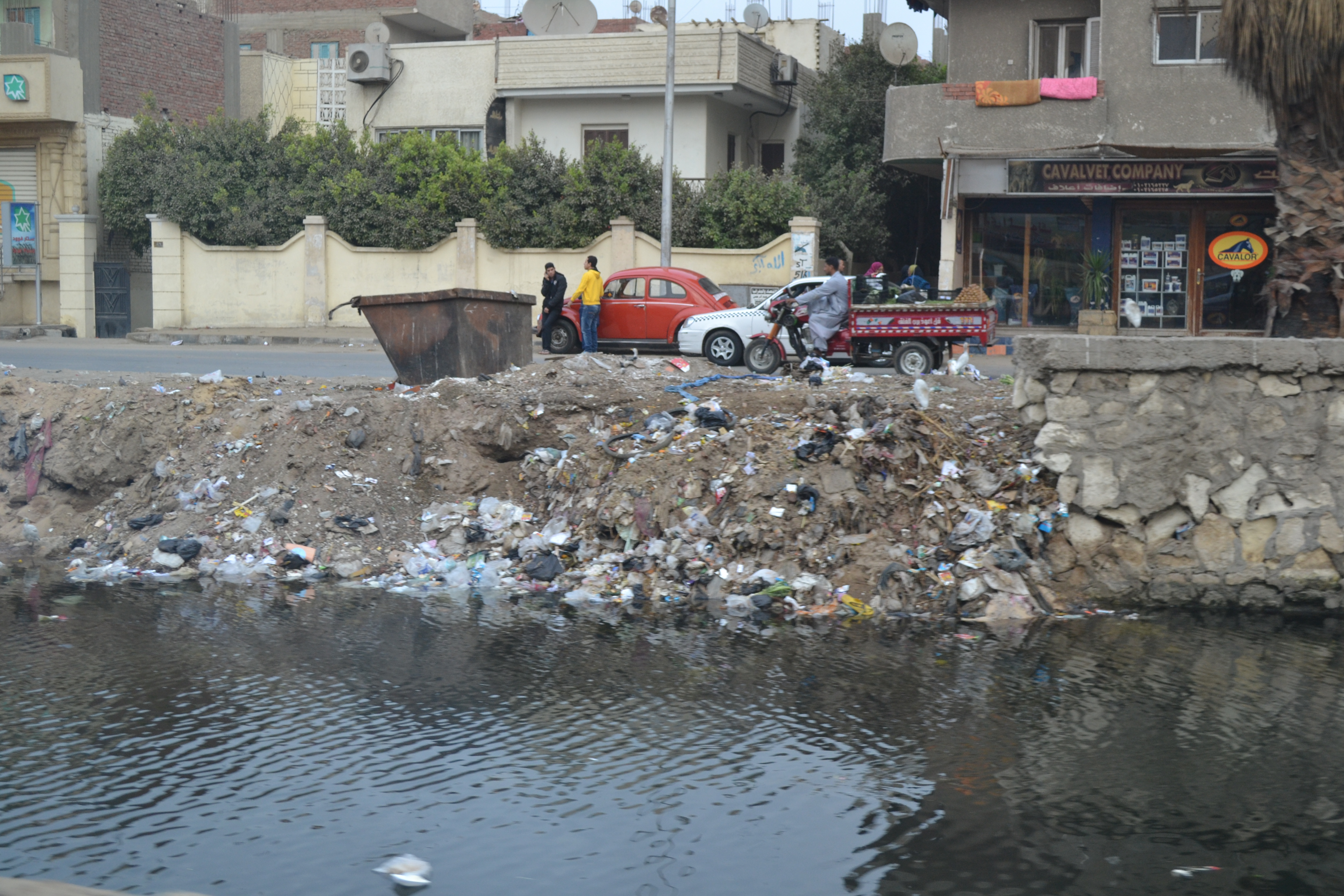 The dumping of garbage in the Nile. This is one of the more 'modest' photos - others (un-captured) are atrocious.