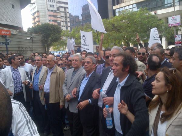 Egypt's top opposition leaders - many who ran for Presidency - stood side-by-side at one of the first Anti-Morsi protests.