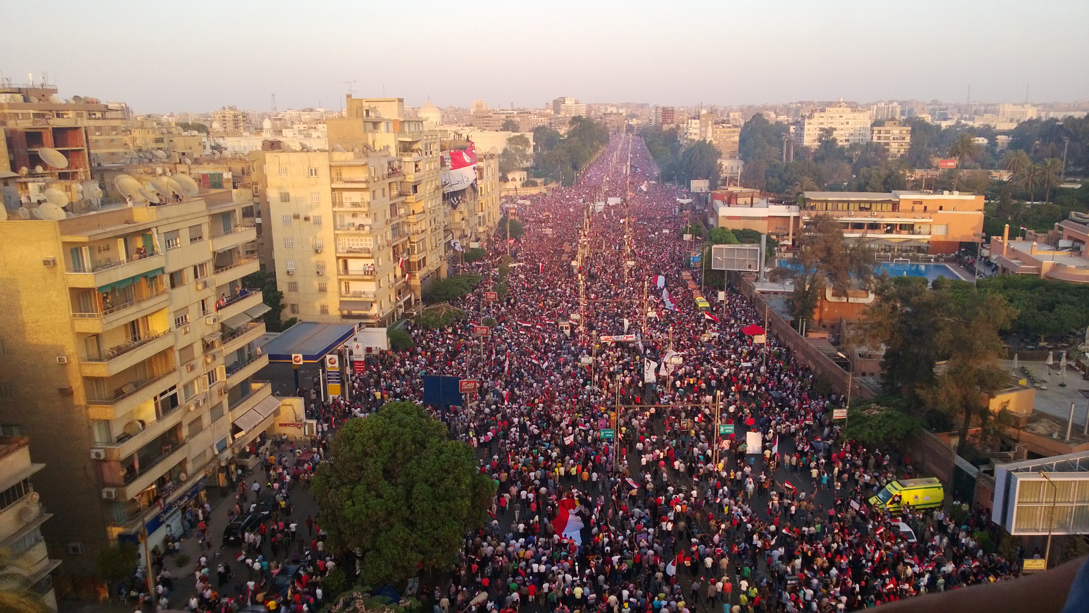 Millions of Egyptians took to the streets against Morsi
