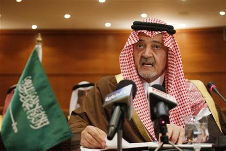 Saudi Arabia's Foreign Minister Prince Saud al-Faisal