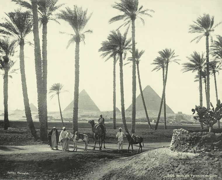 Near the Pyramids in 1875.