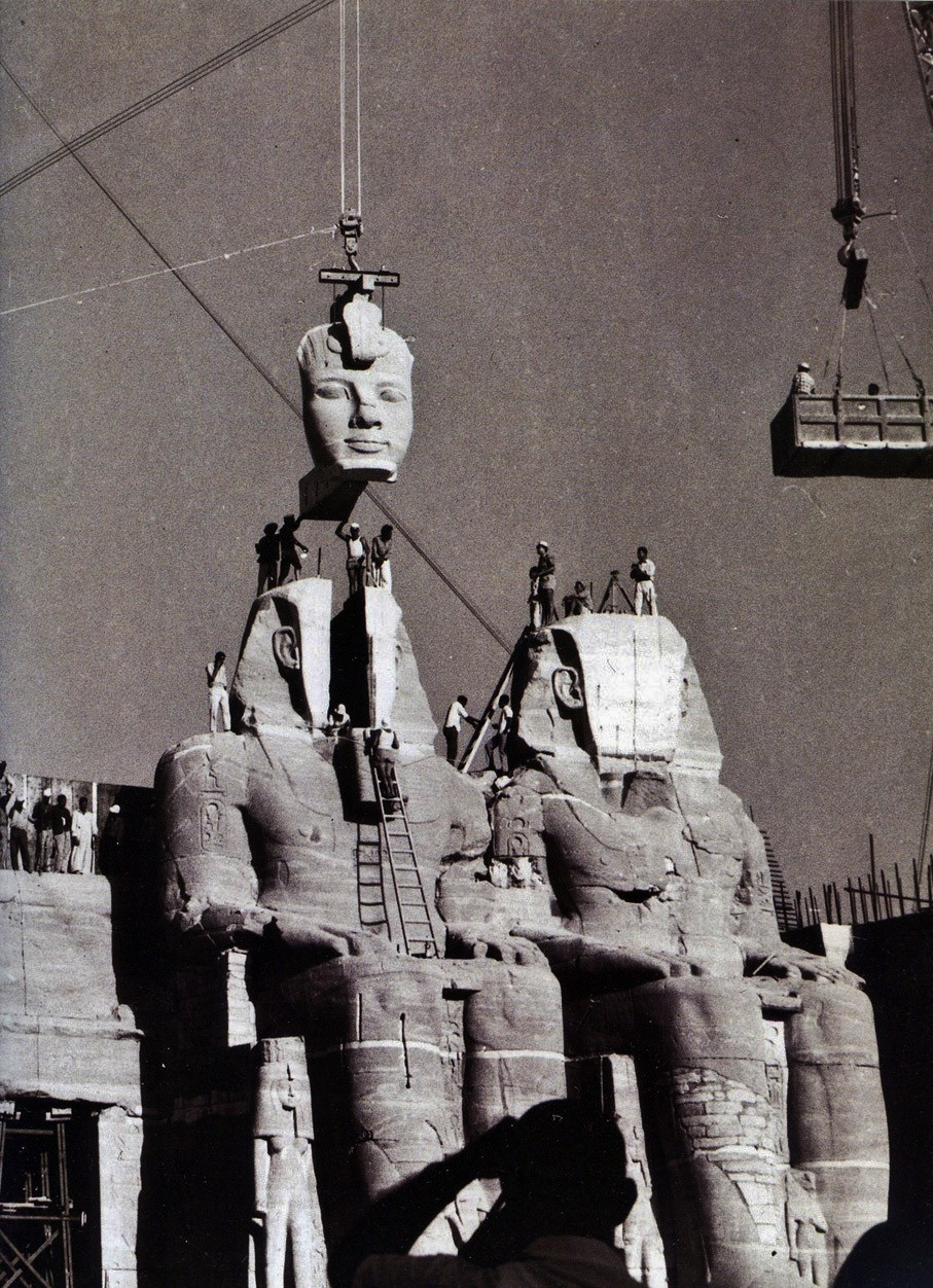 The re-assembling of Abu Simbel in 1968