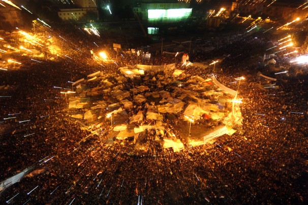 Tahrir Square on January 25, 2011