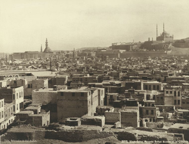 'Old' Cairo in the 1870s with the Citadel in the background