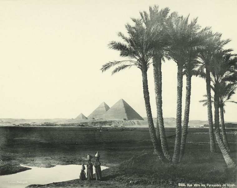 The Pyramids in 1880.