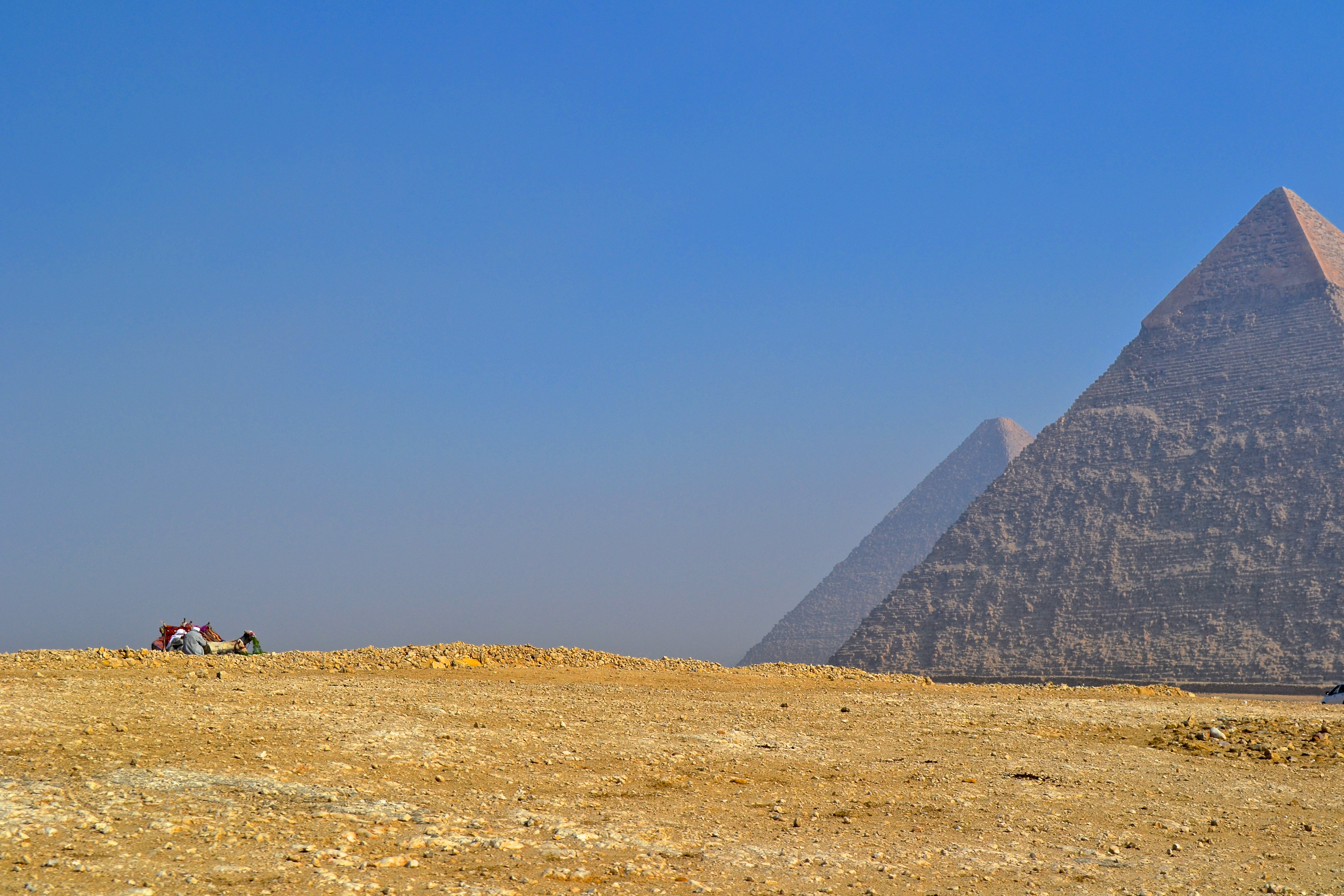 The Pyramids of Giza: the only remaining ancient world wonder.