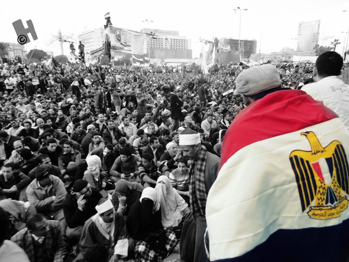 Millions took to the streets on Janaury 25, 2011 to show the strength of the Egyptian people. [Credit: Hisham Showman]