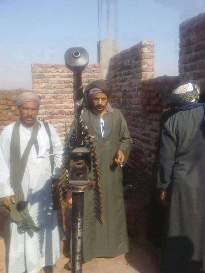 Photographs of tribesmen posing with heavy weaponry have been circulated on social media