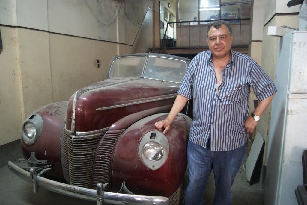 Sayed Mohamed, a mechanic on Champillion Street, owns this 1938 Ford