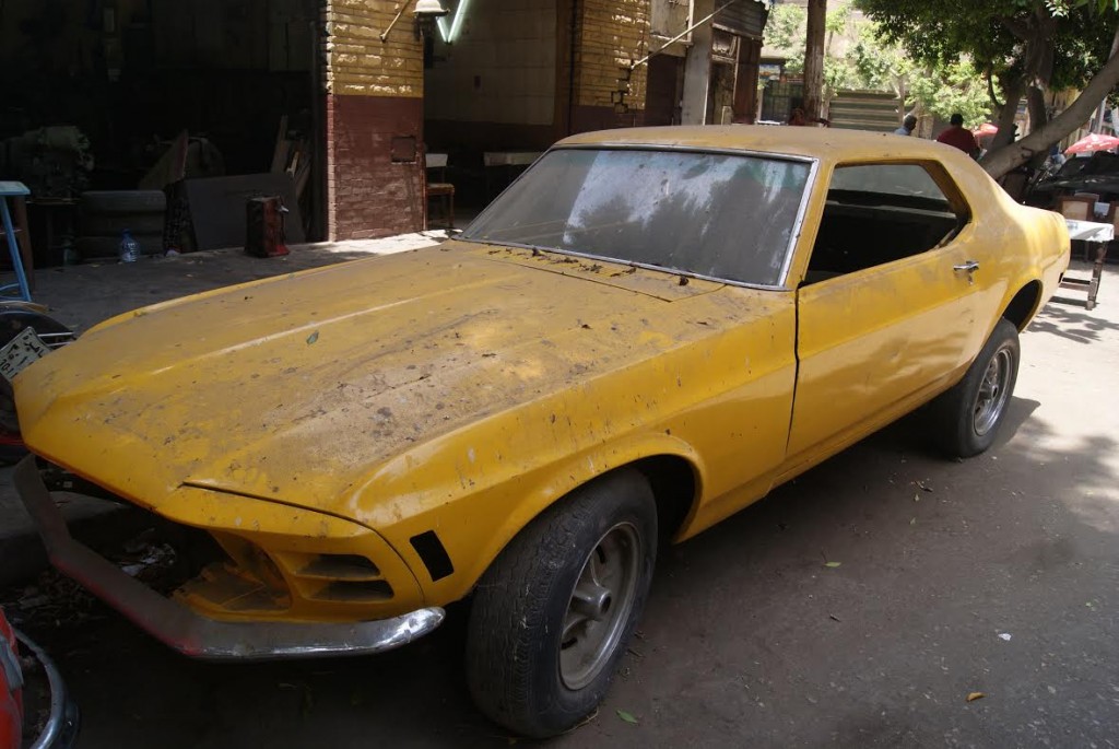 A 1977 Mustang on Champilion Street.