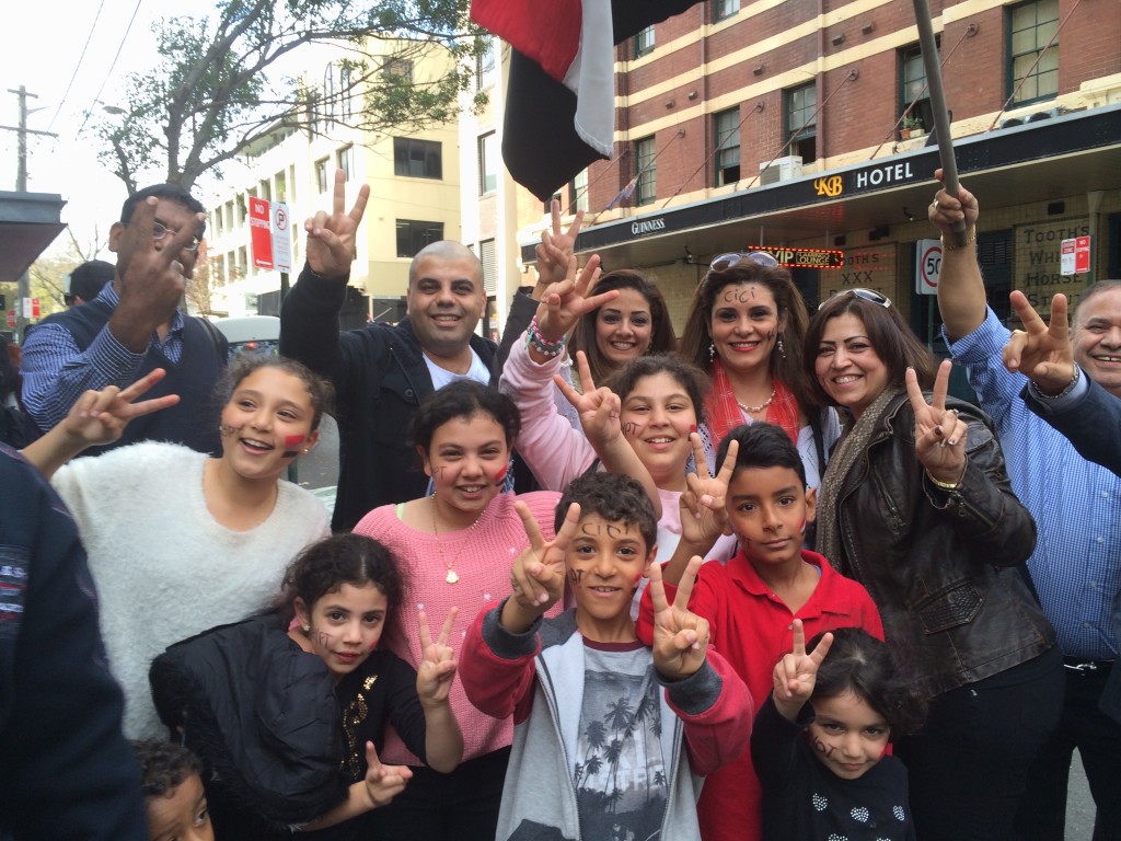 Egyptian voters in Sydney, Australia. Credit: Anthony Hanna
