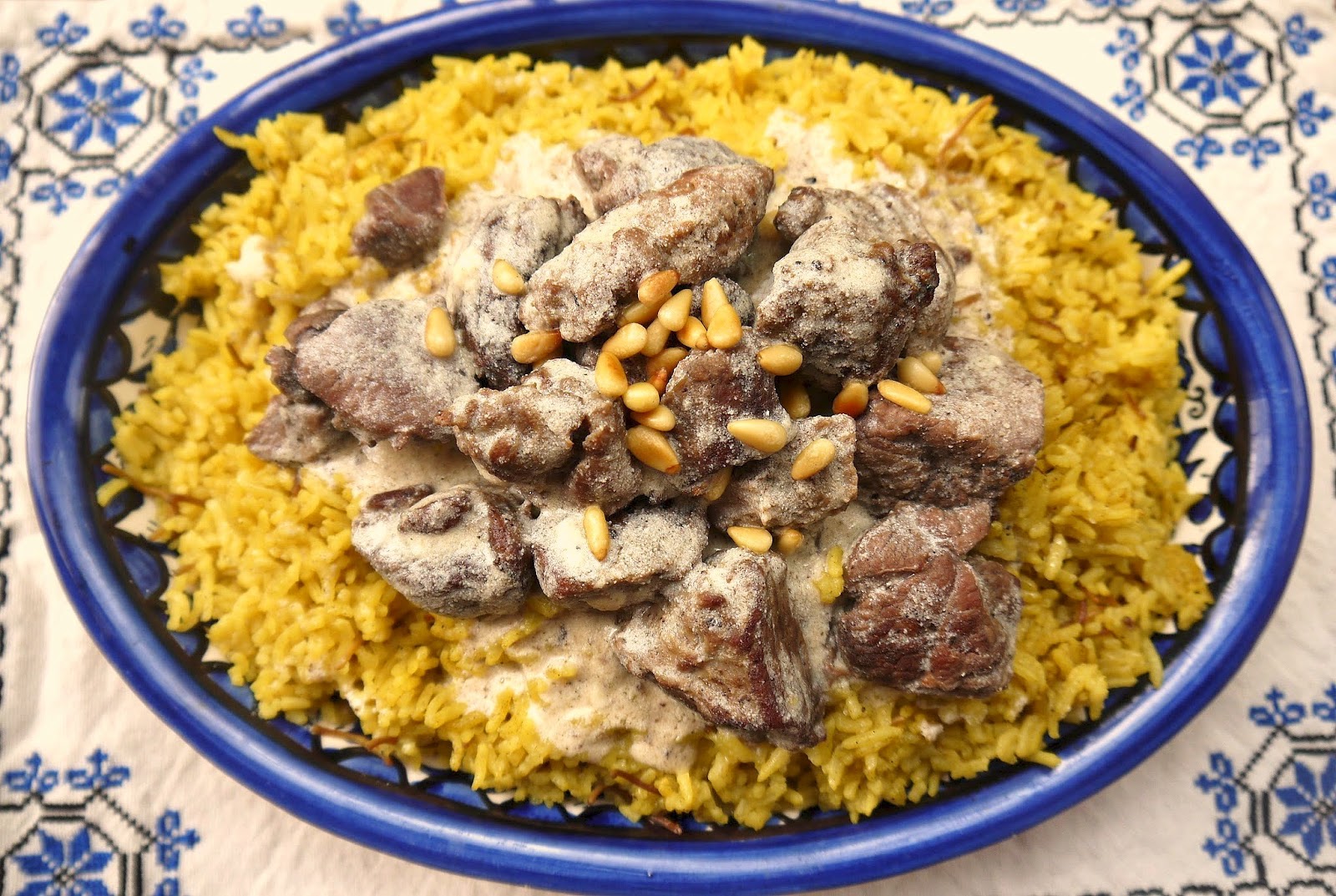 Mansaf, the national dish of Jordan.
