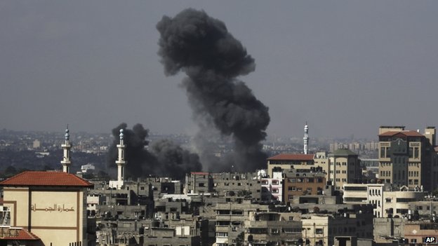 Israel resumed its attacks on Gaza on Wednesday after a six-hour halt to operations. Credit: AP