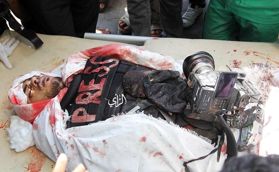 Photograph of social media of journalist Khaled Hammad killed in Gaza on Sunday