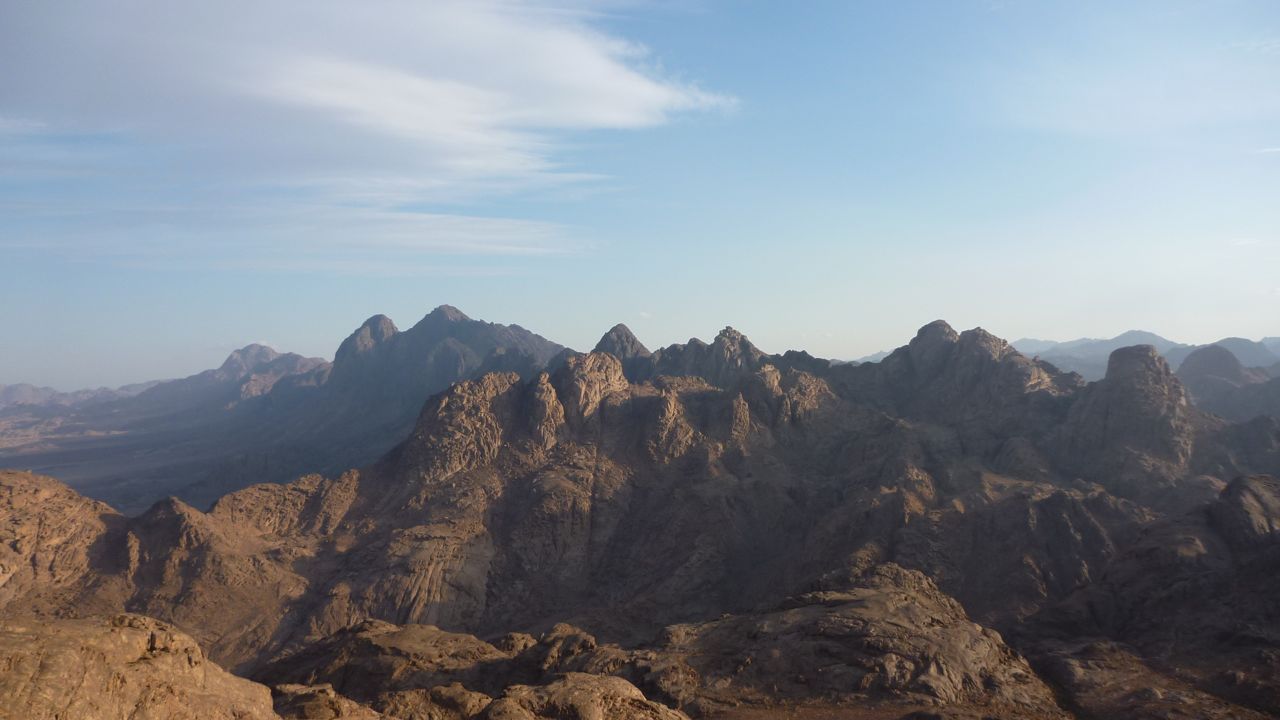 The rocky ranges of Jebel Hadana: a little-visited mountain near St Katherine. 