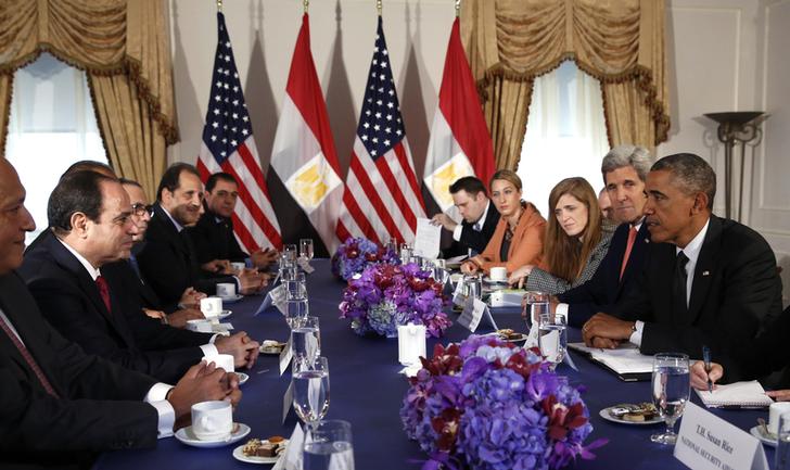 U.S. President Obama meets with Eygpt's President el-Sisi in New York