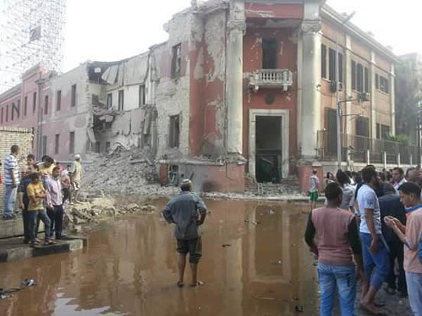 The Italian Consulate in Cairo saw grave damage to its visage after a bombing that took place on July 11