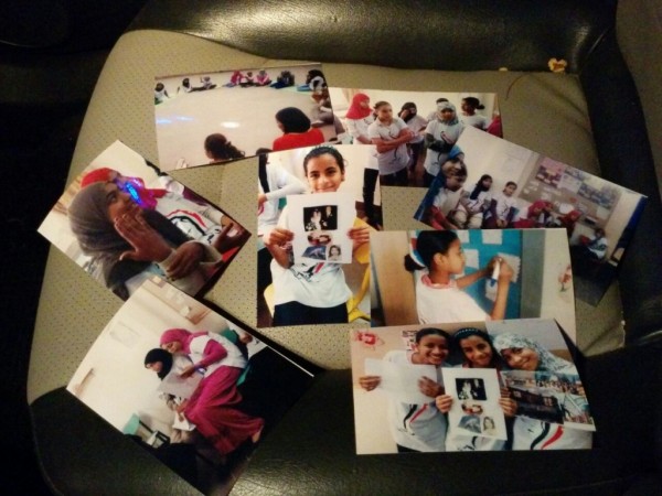 The students are also given photos to remind them of their time with Heya Masr and to remind them of their achievements