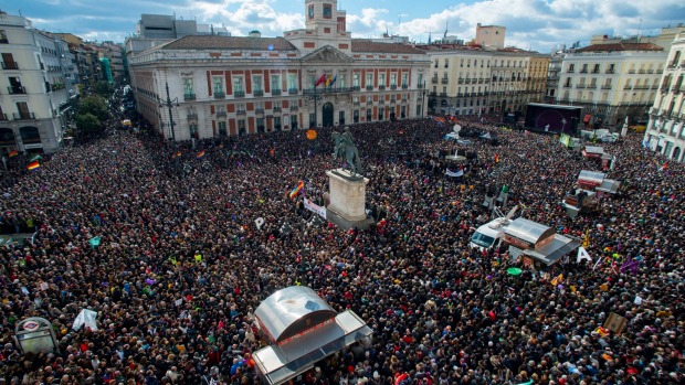 Anti austerity protests are growing in other countries across Europe, such as Spain