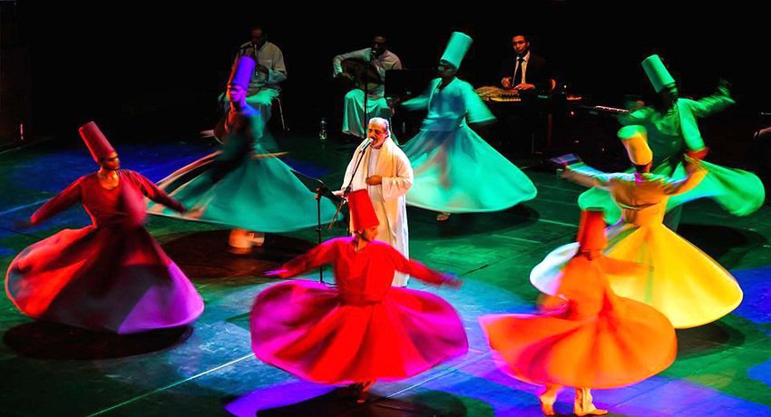 Al-Mawlawiyya al-Masriya during a performance in Egypt