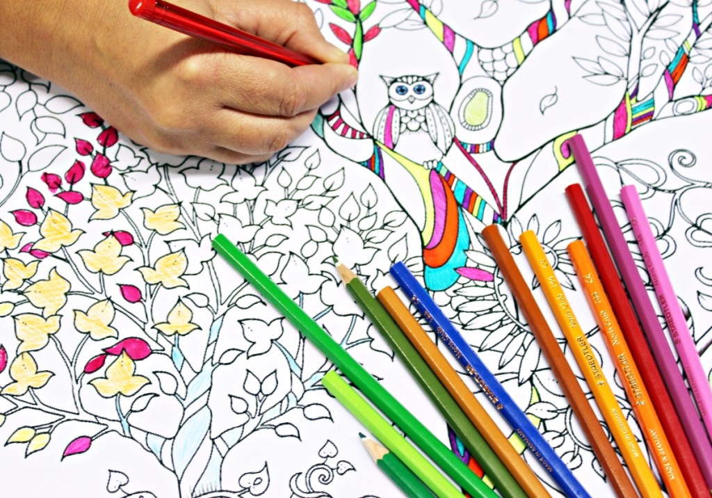 Egyptian bookstores have started showcasing a number of European-originated anti-stress therapy coloring books