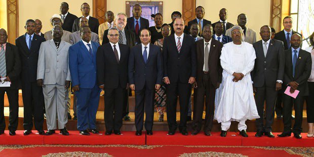 Abdel Fatah Al-Sisi During His Meeting With Editors-In-Chief Of Various African Newspapers. Source: Presidential Office
