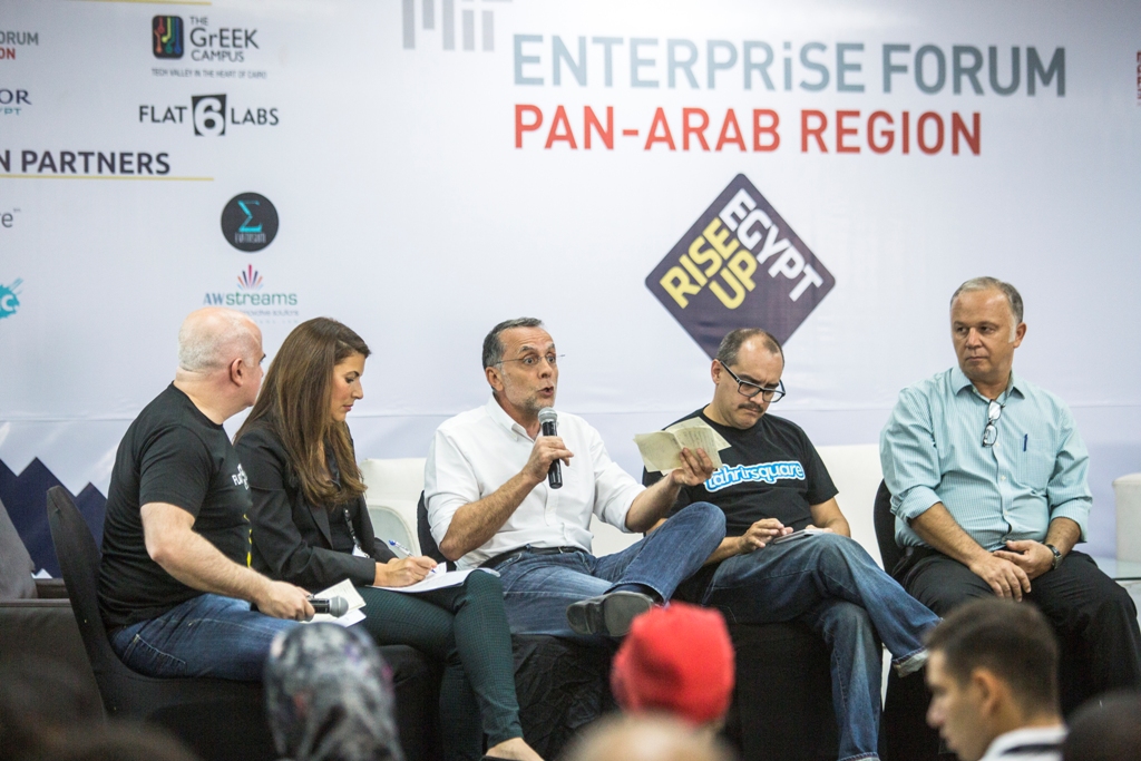 Panel discussion on the state of entrepreneurship in the MENA-region at RiseUp 2014