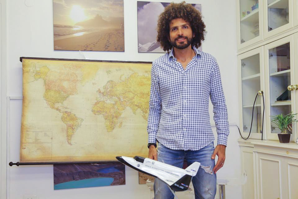 Omar Samra at the Wild Guanabana office. Credit: Nour El Din