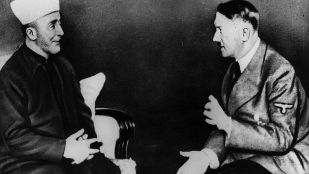 Hajj Amin al-Husseini meeting with Adolf Hitler in 1941