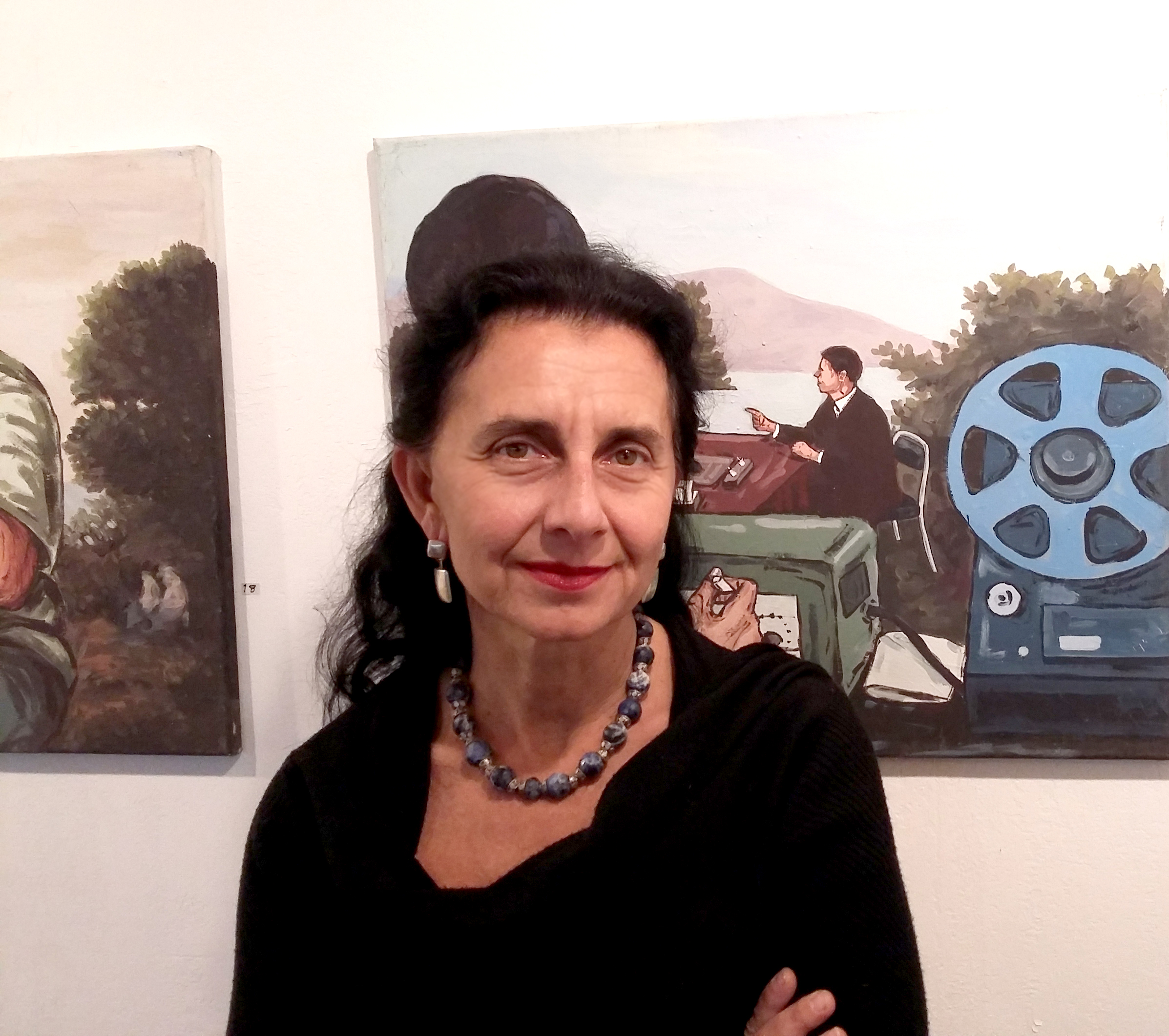 Italian Stefania Angarano has been the owner and curator of the art hub for 25 years. Credit: Nashwa AbdelFattah