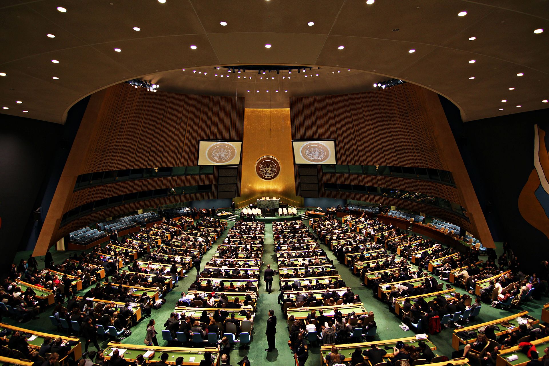 United Nations General Assembly Hall. Photo: Basil D. Soufi
