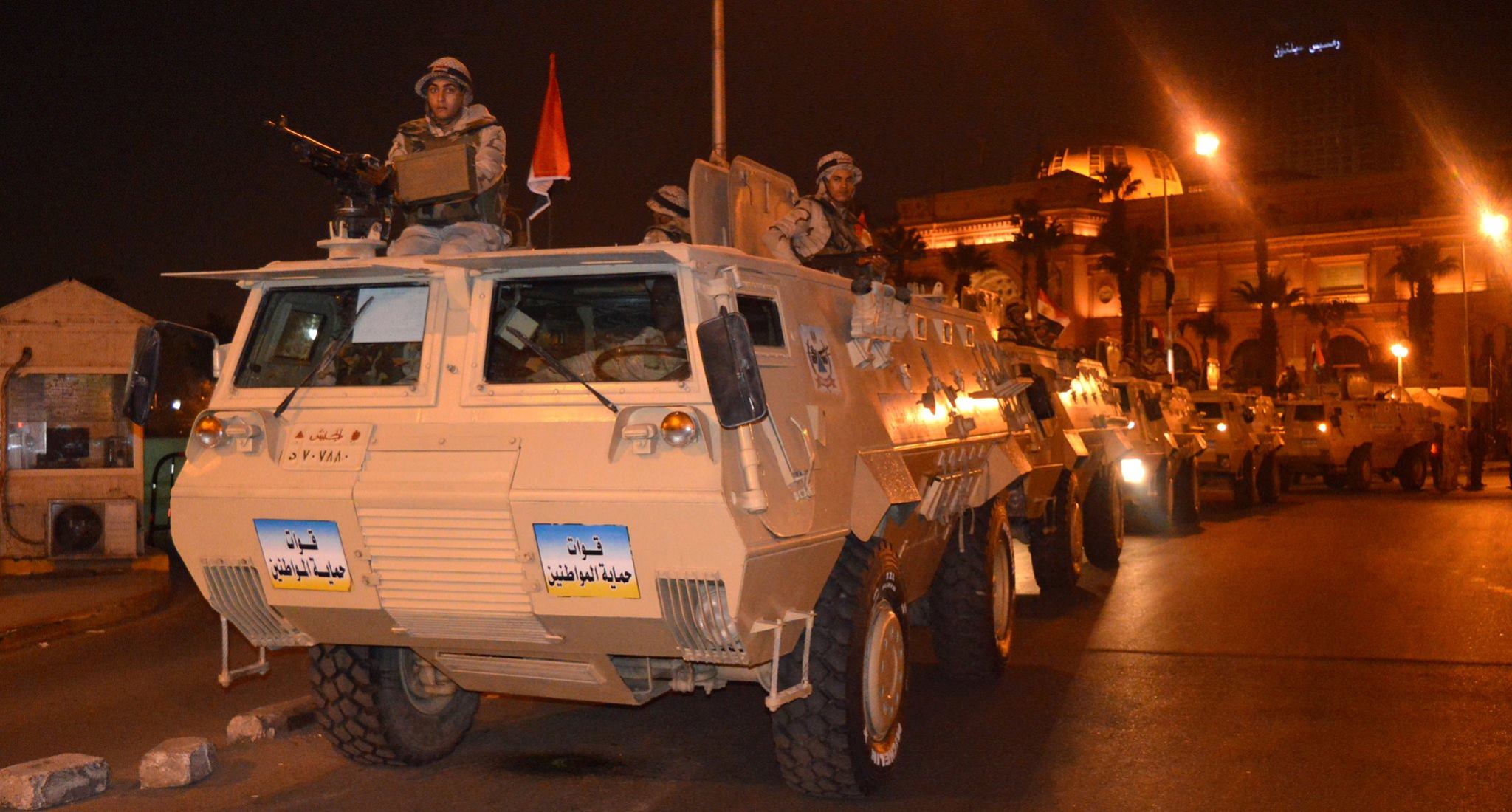 Egyptian military forces at Tahrir Square (photo provided by Military)
