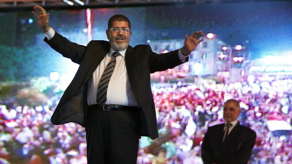 Mohamed Morsi at a rally in May. Photo: Fredrik Persson, AP 