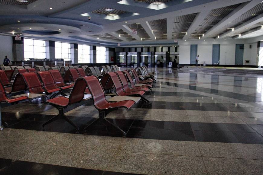 The arrival hall is empty at the Sharm el-Sheikh Airport in south Sinai, Egypt, Monday. Airbus executives say they are confident in the safety of the A321 that crashed Oct. 31 in Egypt's Sinai Peninsula, killing all 224 people on board. Photo: AP