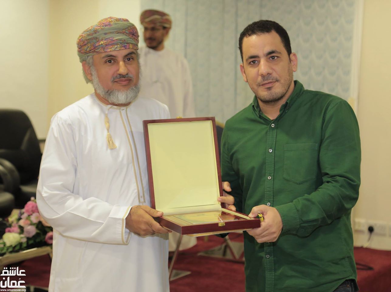 Recognition and award in a Forum on Extremism in Muscat, Omar. He presented a paper entitled “Extremism in Combating Extremism”