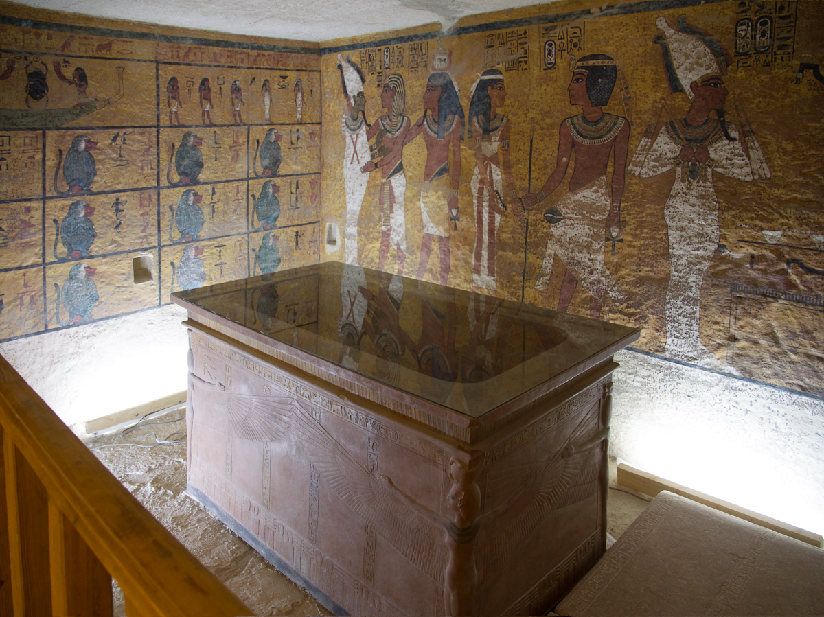 Tutankhamun tomb facsimile. Photo courtesy of Factum Arte 