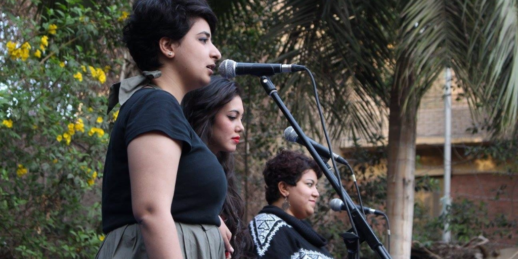 Bint al-Masarwa music band. Photo credit: The band's Facebook page