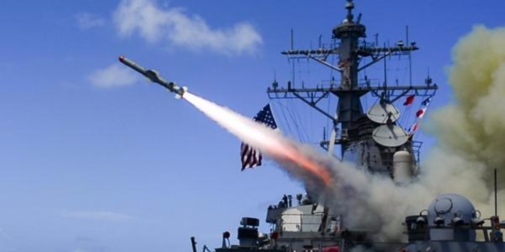  Arleigh Burke-class guided missile destroyer USS Fitzgerald (DDG 62) conducts a live fire of a harpoon missile during Multi-Sail 2016. U.S. Navy photo by Mass Communication Specialist 3rd Class Eric Coffer