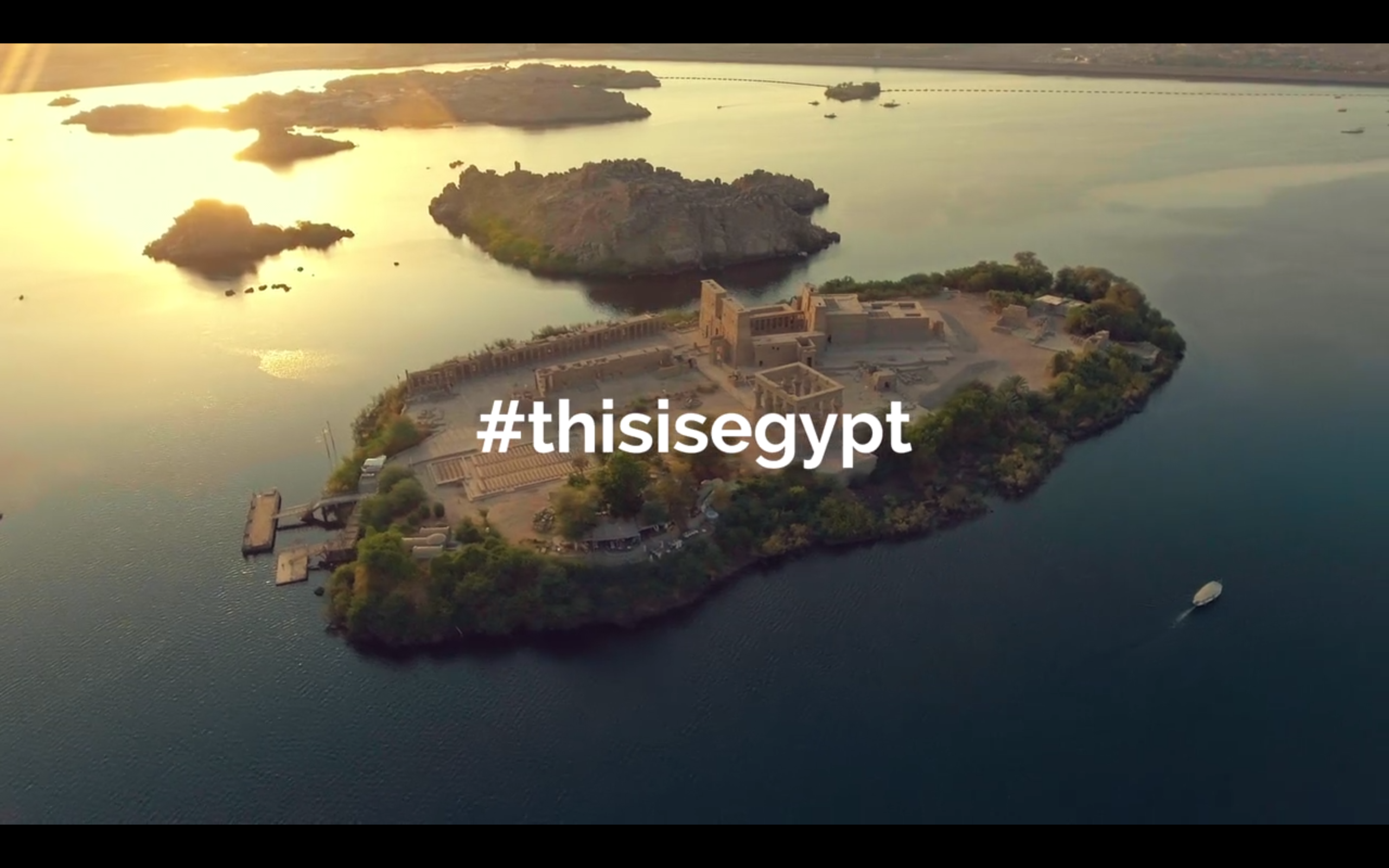 Screenshot from the second #ThisIsEgypt promotional video