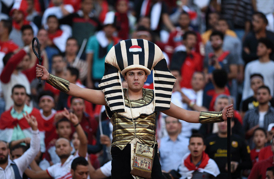 Egyptian fans at Borg el-Arab Stadium near Alexandria (AFP).