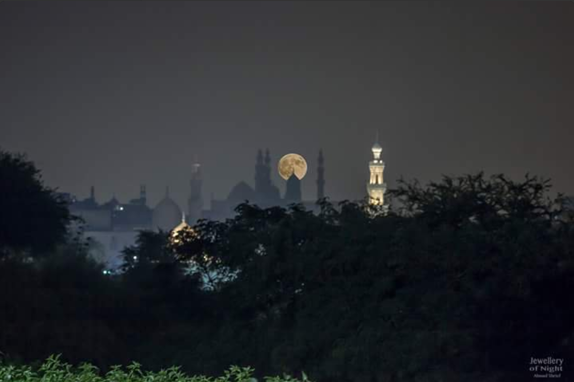 Supermoon over Old Cairo. Photo: Ahmad Shrief