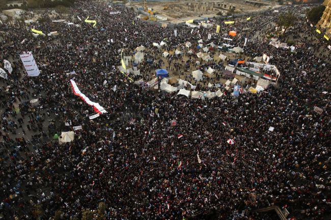 Tahrir Square on January 25, 2013 - early in the day.