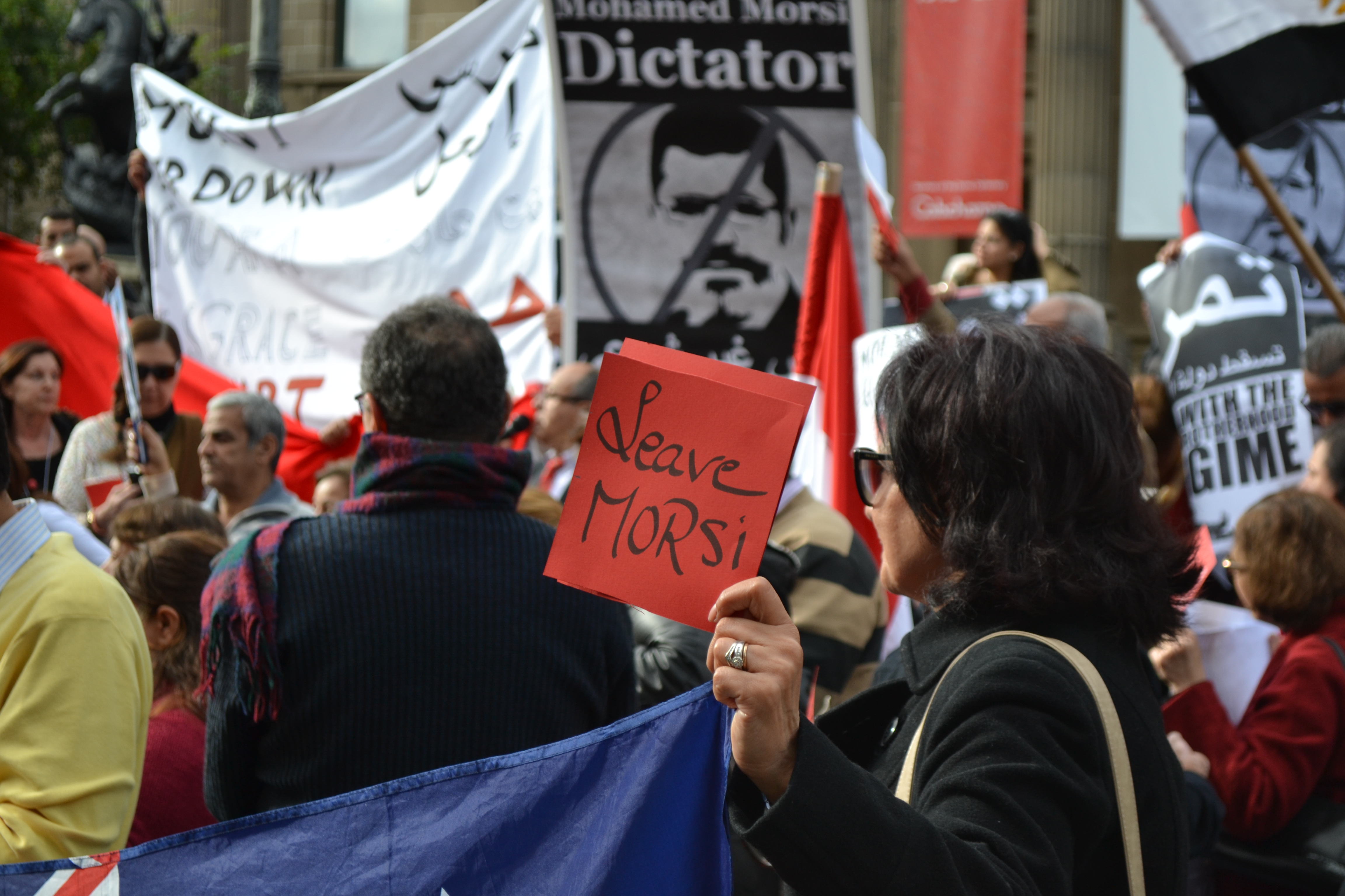 There was a large presence of women at the protest.