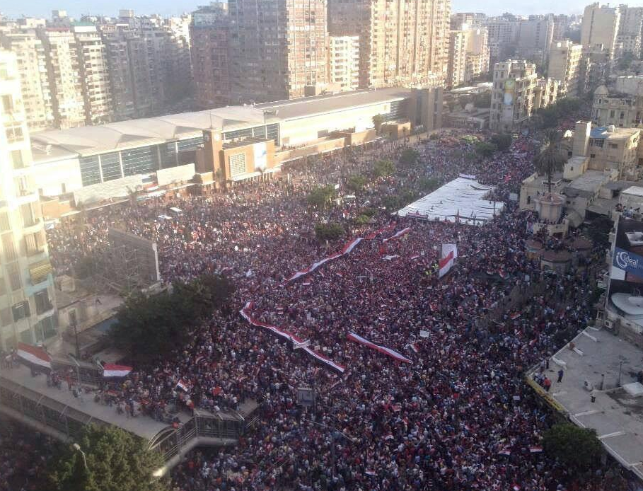 Protesters in Egypt's second largest city, Alexandria.