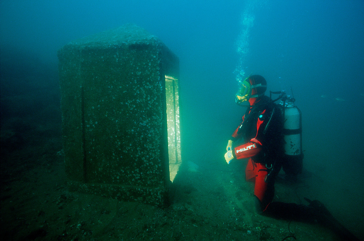 A monolithic chapel dating to the Ptolemaic period.