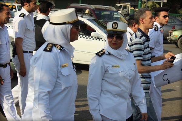 Police women deployed to secure a recent protest against sexual assault