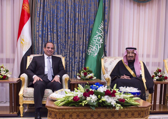 President Sisi and King Salman on January 19, 2015 when Salman was Crown Prince.