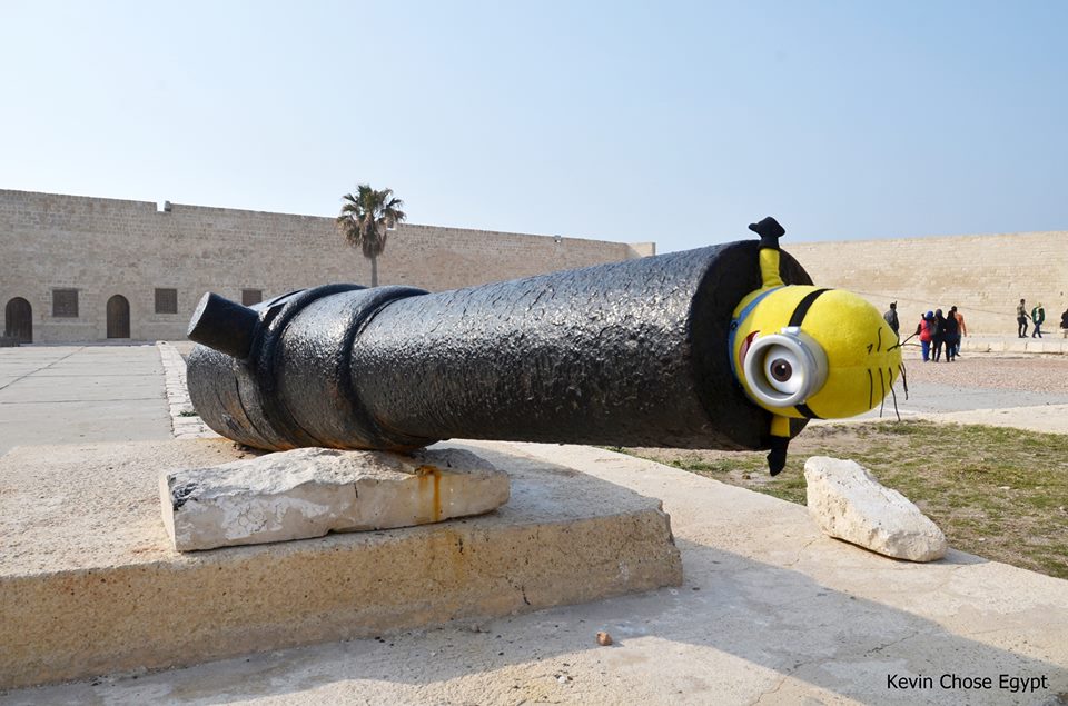 Kevin being all mischievous at Alexandria's Qaitbay Citadel