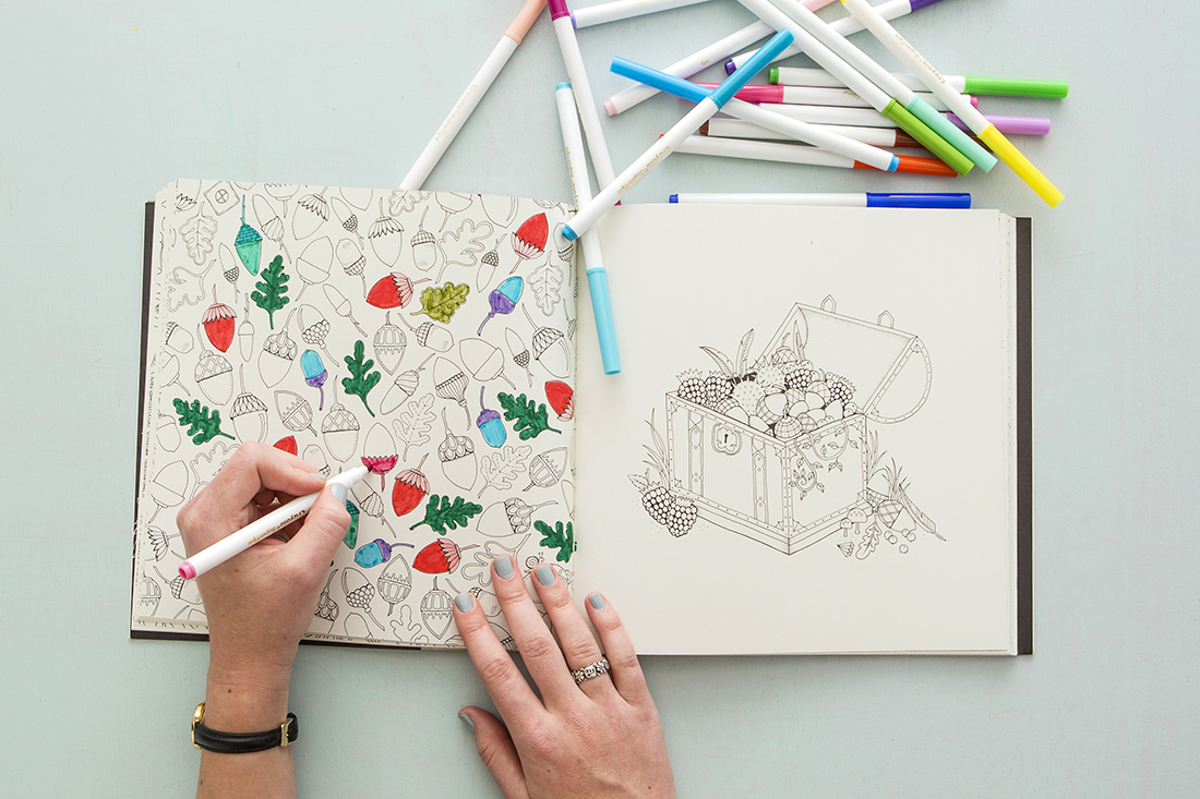 How To Color In A Coloring Book Food Ideas